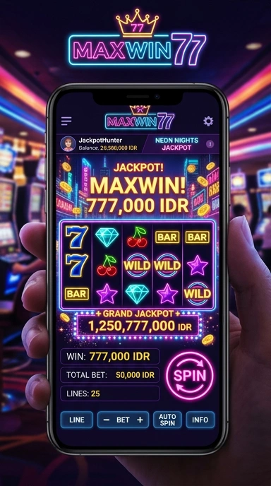 Tampilan antarmuka maxwin77 yang ramah pengguna.